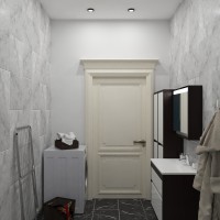 Интерьер ванной комнаты из мрамора