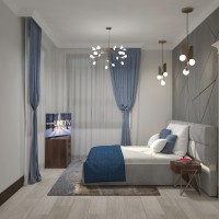 Дизайн интерьера спальной комнаты 